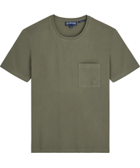 Hombre Autros Liso - Camiseta de algodón orgánico con tinte natural para hombre, Scrub vista frontal