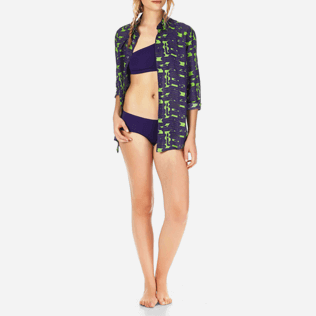 Mujer Braguitas Liso - Braguitas de bikini con estampado Solid Water para mujer, Amatista supp3 Mujer Braguitas Liso - Braguitas de bikini con estampado Solid Water para mujer, Amatista supp3