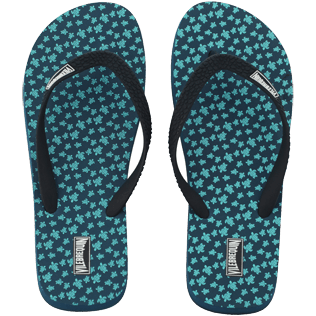 Hombre Flip Flops Estampado - Chanclas con estampado Micro ronde des tortues para hombre, Spray front Hombre Flip Flops Estampado - Chanclas con estampado Micro ronde des tortues para hombre, Spray front