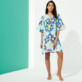 Mujer Autros Estampado - Vestido de seda con estampado Kaleidoscope para mujer, Laguna frontworn Mujer Autros Estampado - Vestido de seda con estampado Kaleidoscope para mujer, Laguna frontworn