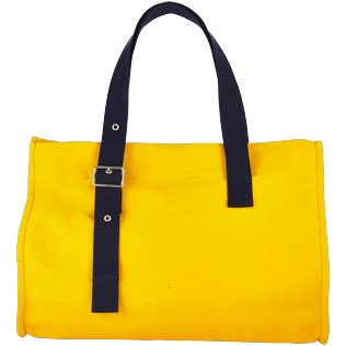 Bags Solid - Large Solid Beach Bag, Turmeric back Bags Solid - Large Solid Beach Bag, Turmeric back