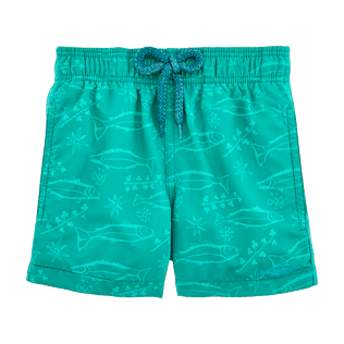 Niños Corte Clásico Estampado - Bañador con estampado reactivo al agua Sardines à l'Huile, Veronese green supp1 Niños Corte Clásico Estampado - Bañador con estampado reactivo al agua Sardines à l'Huile, Veronese green supp1
