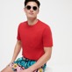 Hombre Autros Liso - Camiseta de algodón orgánico de color liso para hombre, Peppers detalles vista 4