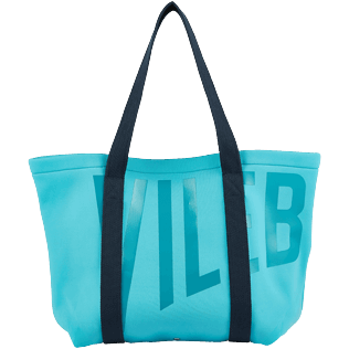 Others Printed - Large Beach Bag Vilebrequin, Azure front Others Printed - Large Beach Bag Vilebrequin, Azure front