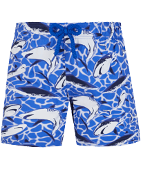 男童 Others 印制 - 男童 2009 Les Requins 弹力泳裤 , Sea blue 正面图