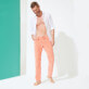 Men Others Solid - Men Corduroy Carrot Fit Pants, Tea pink front worn view