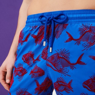 Bild von Herren Klassische dünne Stoffe Bedruckt - Ultraleichte und verstaubare 2018 Prehistoric Fish beflockte Badeshorts für Herren, Sea blue Details Ansicht 1 Bild von Herren Klassische dünne Stoffe Bedruckt - Ultraleichte und verstaubare 2018 Prehistoric Fish beflockte Badeshorts für Herren, Sea blue Details Ansicht 1