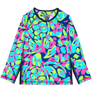 AUTRES Imprimé - T-shirt Anti UV enfant manches longues 2021 Neo Turtles, Bleu marine front AUTRES Imprimé - T-shirt Anti UV enfant manches longues 2021 Neo Turtles, Bleu marine front