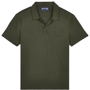 Herren Andere Uni - Einfarbiges Polohemd aus Tencel für Herren, Pepper front Herren Andere Uni - Einfarbiges Polohemd aus Tencel für Herren, Pepper front