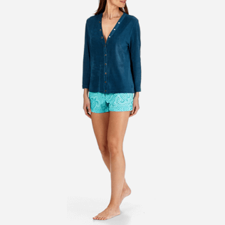 Women Others Solid - Women Terry Cloth Cardigan Sweaters Solid, Spray frontworn Women Others Solid - Women Terry Cloth Cardigan Sweaters Solid, Spray frontworn