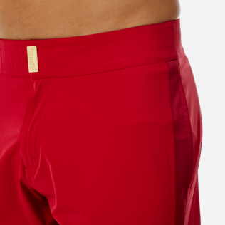 Hombre Cintura plana Liso - Bañador elástico con cintura lisa y estampado Tuxedo para hombre, Red polish supp1 Hombre Cintura plana Liso - Bañador elástico con cintura lisa y estampado Tuxedo para hombre, Red polish supp1