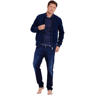 Hombre Autros Liso - Vaqueros estrechos en el tobillo con cinco bolsillos para hombre, Med denim w2 supp2 Hombre Autros Liso - Vaqueros estrechos en el tobillo con cinco bolsillos para hombre, Med denim w2 supp2