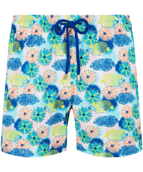 Men Swimwear Ultra-light and packable Urchins & Fishes Bianco vista frontale