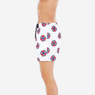 Herren Klassische Moorea Bestickt - Soccer Turtles Bademode mit Stickarbeiten für Herren – Limited Edition, Weiss supp3 Herren Klassische Moorea Bestickt - Soccer Turtles Bademode mit Stickarbeiten für Herren – Limited Edition, Weiss supp3