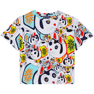 Jungen Andere Bedruckt - Manekineko T-Shirt aus Baumwolle für Jungen, Weiss Vorderansicht
