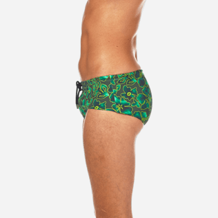 Men Short Printed - Natural Flowers Swim briefs, Olive supp3 Men Short Printed - Natural Flowers Swim briefs, Olive supp3
