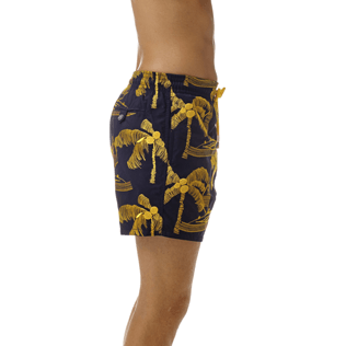 Men Classic / Moorea Embroidered - All Over Palm Trees Embroidery Swimwear, Navy supp1 Men Classic / Moorea Embroidered - All Over Palm Trees Embroidery Swimwear, Navy supp1