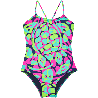 Girls Others Printed - Girls One-piece Swimsuit 2021 Neo Turtles, Navy front view