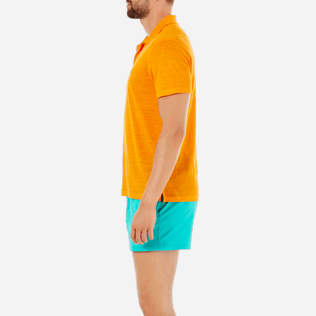 Homme AUTRES Uni - Polo en jersey de Lin Uni, Kumquat supp3 Homme AUTRES Uni - Polo en jersey de Lin Uni, Kumquat supp3