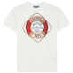Uomo Altri Stampato - T-shirt uomo in cotone, Off white vista frontale