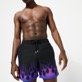 Men Others Printed - Men Swim Trunks Hot Rod 360° - Vilebrequin x Sylvie Fleury, Black details view 2