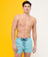 Men Others Solid - Men Swimwear Short and Fitted Stretch Solid, Pondichery front worn view