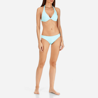 Femme BAS CLASSIQUES Uni - Bas de Maillot de bain Echancré Femme Solid Water, Lagon frontworn Femme BAS CLASSIQUES Uni - Bas de Maillot de bain Echancré Femme Solid Water, Lagon frontworn