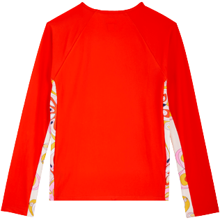 Mujer Autros Estampado - Camiseta térmica de manga larga con estampado Kaleidoscope para mujer, Nispero vista trasera