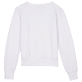 Women Others Solid - Women Cotton Rhinestone Sweatshirt, Off white back view