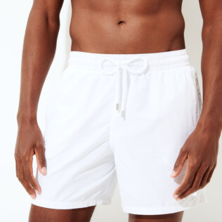 Men Classic Solid - Men Swim Trunks Solid, White supp2 Men Classic Solid - Men Swim Trunks Solid, White supp2