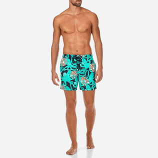 Men Classic / Moorea Printed - Octopussy et Coquillages Swim shorts, Navy frontworn Men Classic / Moorea Printed - Octopussy et Coquillages Swim shorts, Navy frontworn