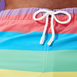 Men 112 Graphic - Men Swim Trunks Vintage 1974 Multicolore Stripes, Multicolor supp1 Men 112 Graphic - Men Swim Trunks Vintage 1974 Multicolore Stripes, Multicolor supp1