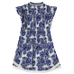 Women Others Printed - Women Mini Dress Hidden Fishes - Vilebrequin x Poupette St Barth, Purple blue back view
