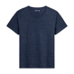 Uomo Altri Unita - T-shirt unisex in jersey di lino tinta unita, Navy heather vista frontale