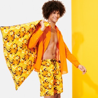 Homme CLASSIQUE LONG Imprimé - Maillot de bain homme Long 1976 Sun Turtles, Citron supp2 Homme CLASSIQUE LONG Imprimé - Maillot de bain homme Long 1976 Sun Turtles, Citron supp2