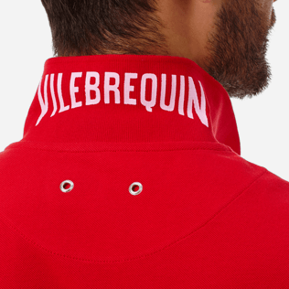 Homme AUTRES Uni - Polo en Piqué de Coton Homme Uni, Rouge laque supp1 Homme AUTRES Uni - Polo en Piqué de Coton Homme Uni, Rouge laque supp1