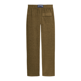 Homme AUTRES Uni - Pantalon unisexe uni en lin, Poivre chine back Homme AUTRES Uni - Pantalon unisexe uni en lin, Poivre chine back