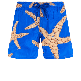 Boys Others Printed - Boys Swim Trunks Ultra-light and packable Sand Starlettes, Sea blue front view