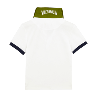 Niños Autros Liso - Polo en piqué de algodón multicolor para niño, Blanco back Niños Autros Liso - Polo en piqué de algodón multicolor para niño, Blanco back