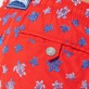 Men Embroidered Swim Shorts Micro Ronde Des Tortues - Limited Edition Poppy red details view 3