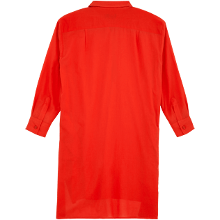 Women Dresses Solid - Solid dress shirt, Poppy red back Women Dresses Solid - Solid dress shirt, Poppy red back