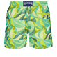 Men Classic Embroidered - Men Swimwear Embroidered 1984 Invisible Fish - Limited Edition, Chartreuse back view