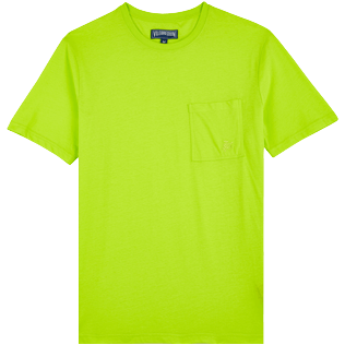 Men Others Solid - Men Organic Cotton T-Shirt Solid, Lemongrass front view