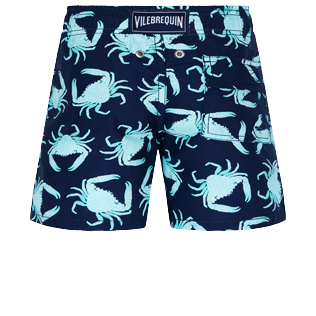 Bañador con estampado Only Crabs! para niño Azul marino vista trasera
