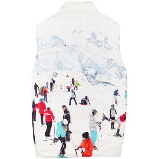 Autros Estampado - Chaleco reversible con estampado Massimo Vitali unisex, Cielo azul back Autros Estampado - Chaleco reversible con estampado Massimo Vitali unisex, Cielo azul back