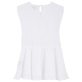 Mädchen Andere Bestickt - Broderies Anglaises Leinenkleid für Mädchen, Weiss Rückansicht