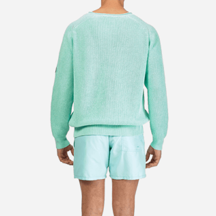 Men Others Solid - Men Cotton Linen Pullover Solid, Lagoon supp2 Men Others Solid - Men Cotton Linen Pullover Solid, Lagoon supp2