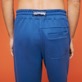 Men Jogger Cotton Pants Solid Sea blue details view 2