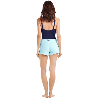 Donna Altri Unita - Shorts donna in spugna tinta unita, Laguna backworn Donna Altri Unita - Shorts donna in spugna tinta unita, Laguna backworn