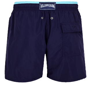 Men Classic Solid - Men Swim Trunks Bicolor Solid, Sapphire back Men Classic Solid - Men Swim Trunks Bicolor Solid, Sapphire back